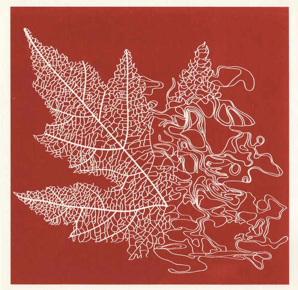 Leaf screenprint