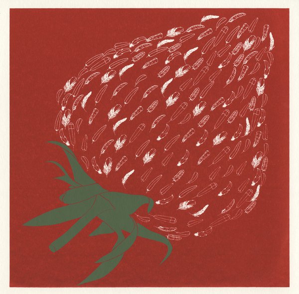 Strawberry screenprint