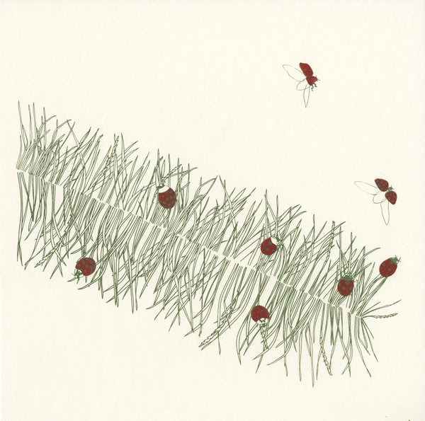 Grass Feather screenprint